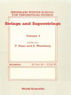 cover image of Strings and Superstrings--Proceedings of the 3rd Jerusalem Winter School For Theoretical Physics